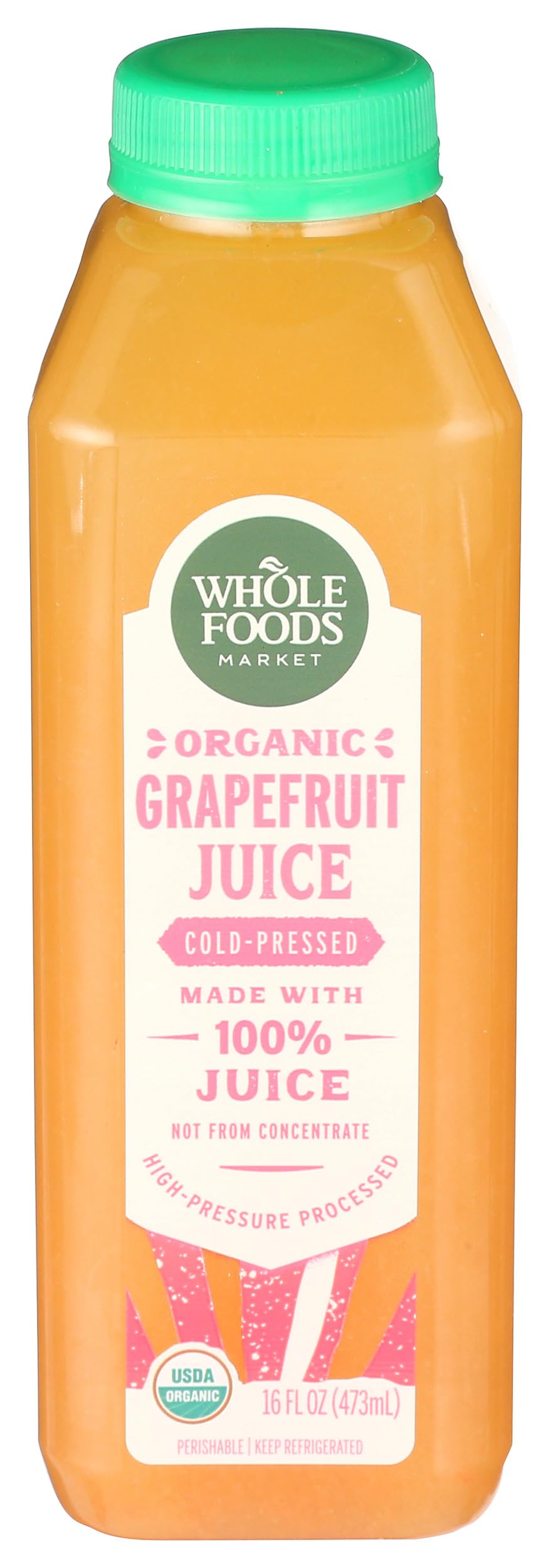 WHOLE FOODS MARKET Organic Grapefruit Juice, 16 FZ