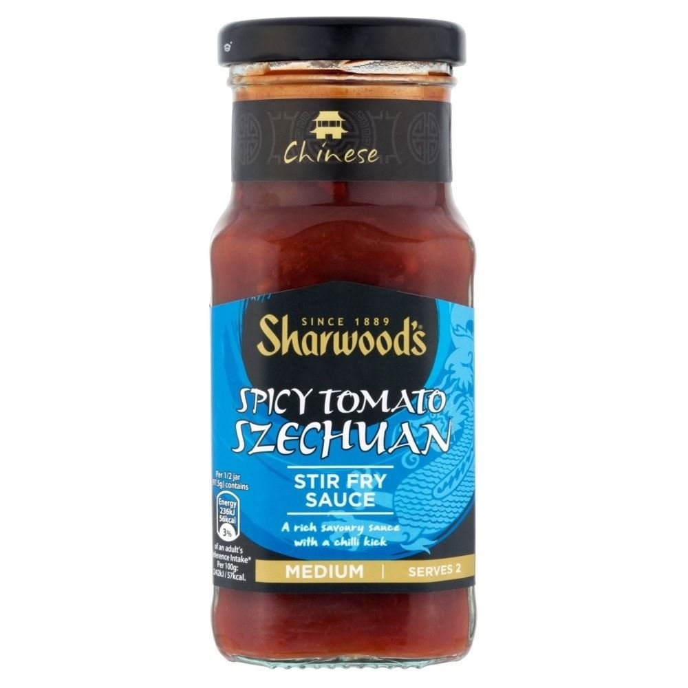 Sharwood's Stir Fry Sauce - Spicy Szechuan Tomato (195g) - Pack of 2