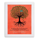 Lucky Tusk Thank You Gift For Parents Personalized Family Tree Roots Because Of You We Have Each Other Mother of Groom Bride Family #LT-1111,
