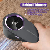 LED Digital Fabric Razor - 6 - Blades, C-Type Quick Charge for Easy Lint Removal