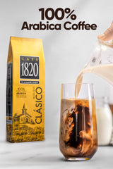 Café 1820 Classic, Premium Costa Rican Ground Coffee, 100% Arabica, Dark Roast, High Altitude Blend with Aroma & Fruity Notes, 32 oz