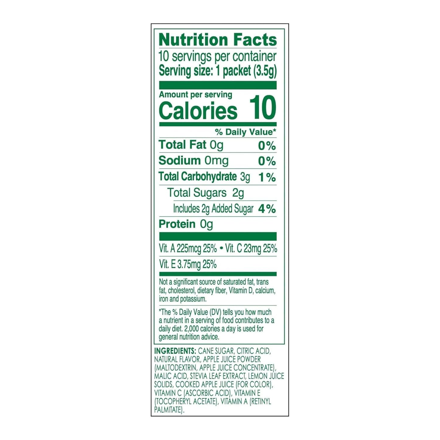 True Lemon Kids Crisp Apple 10ct, Drink Mix for Kids Hydration, No Artificial Sweeteners, Low Sugar Water Flavoring, Juice Powdered Drink Mix