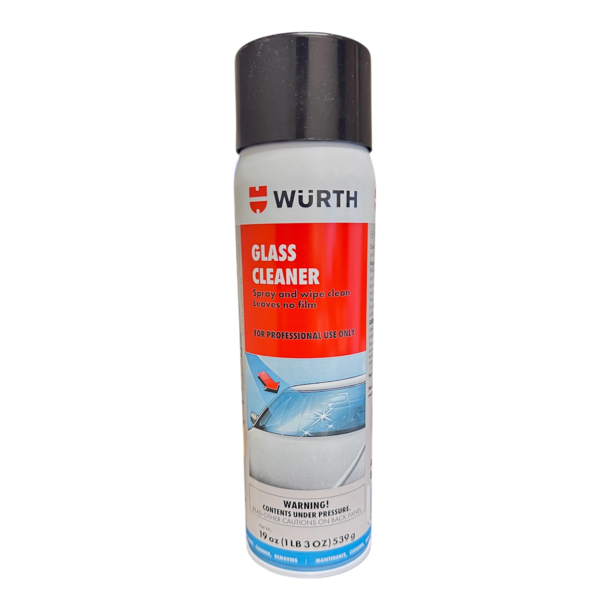 AquaNation Listing For Wurth Glass Cleaner 19oz - Ammonia-Free Streak-Free Foam Spray for Tinted Windows, Mirrors, Windshields, Chrome & More - Fresh