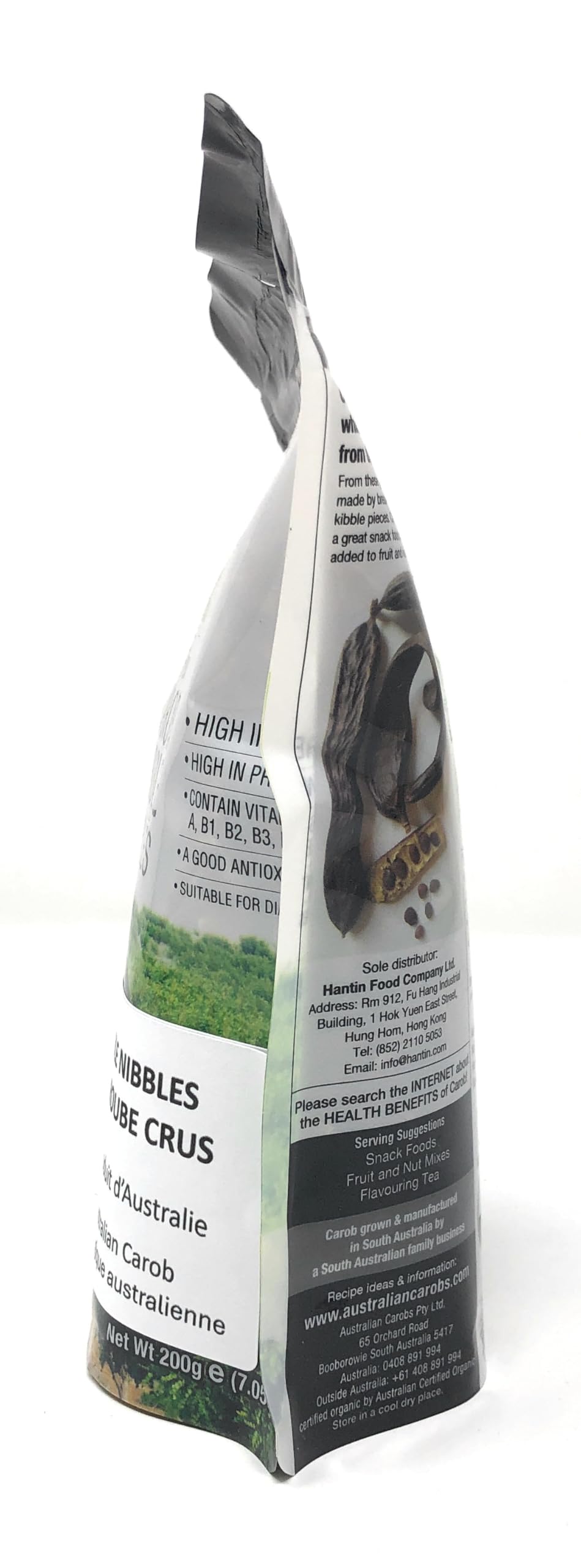 The Australian Carob Co. Pure Raw Carob Kibble Nibbles, Organic