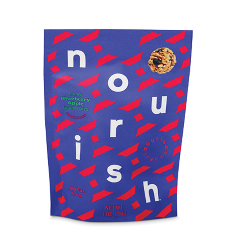 Nourish Snacks Chewy Blueberry Apple Granola Bites - 1 oz - 10 ct