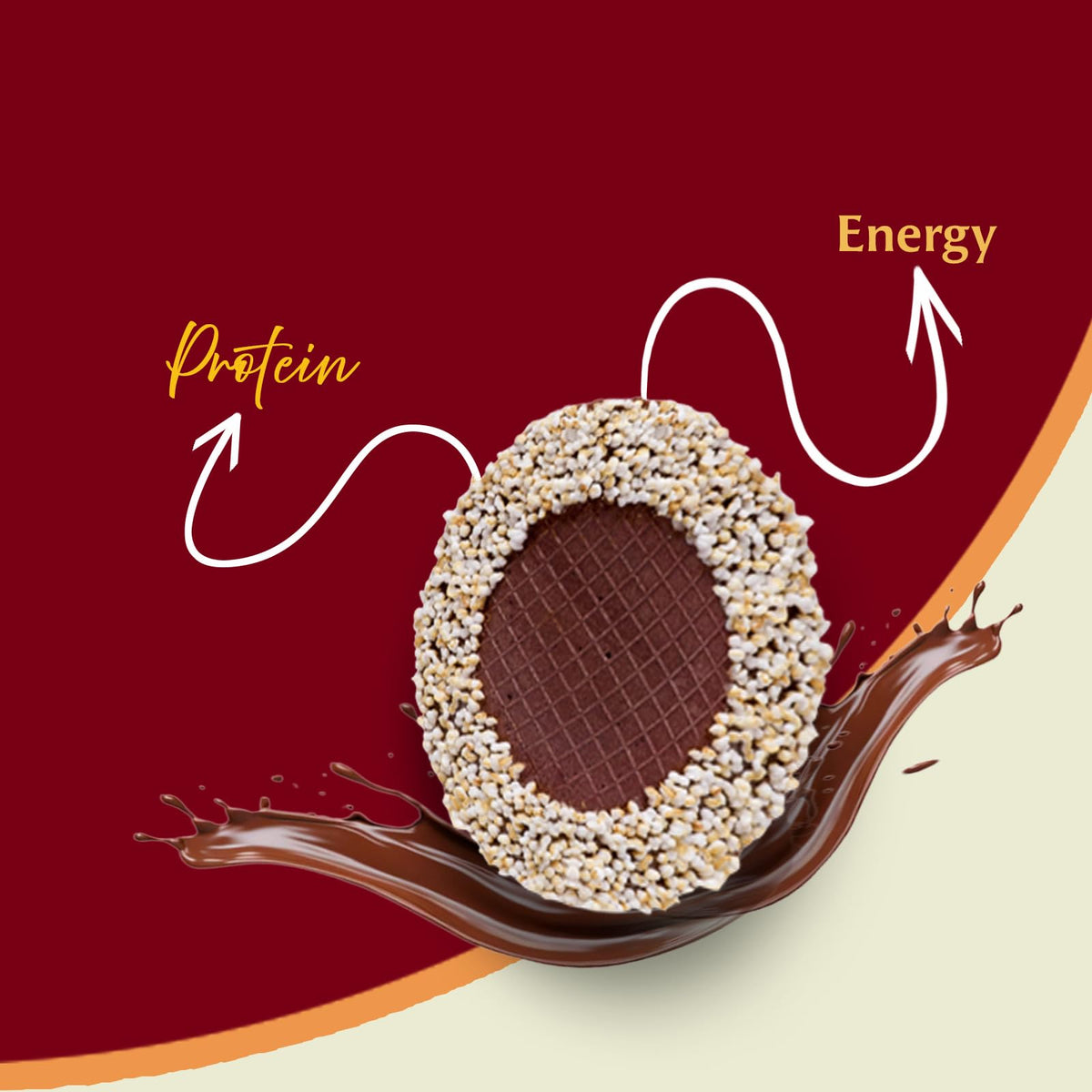 Las Sevillanas Chocolate Wafer Cookies with Amaranth, 12 Pack