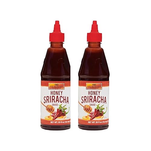 Lee Kum Kee Honey Sriracha Sauce (20 oz - 2 Pack), Sweet and Spicy Flavor, Perfect for Marinades, Dips, Glazes, Stir-Fry, Drizzles, Sauces, Burgers