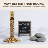 Kimmie Candy ChocoRocks Gold Nuggets, Gold-Shaped Chocolate Candy for Snacking & Cake Decorating | 2.5 oz (Pack of 3) | Gluten-Free