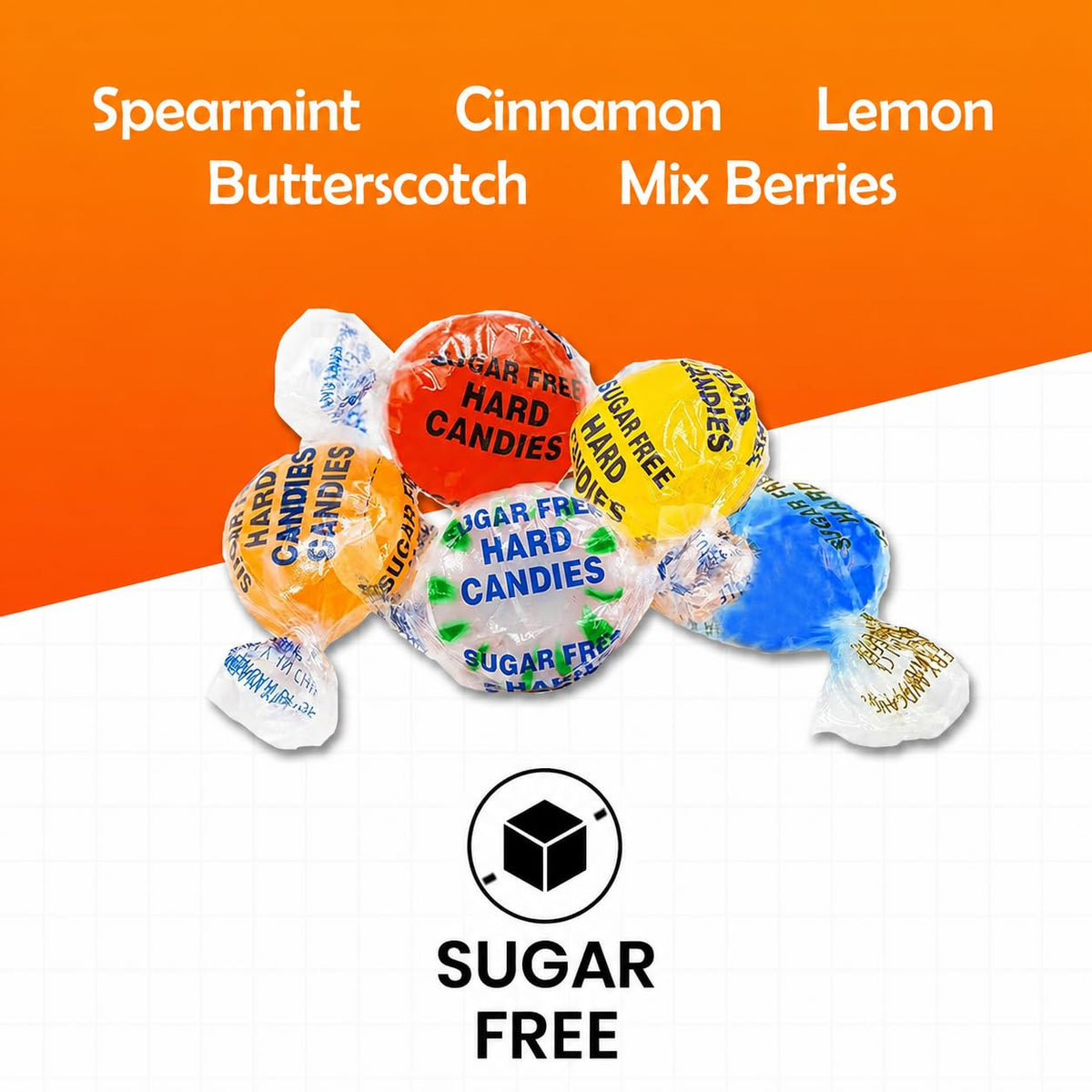 Sweetaholic Sugar-Free Assorted Hard Candy 5 Pound | Individually Wrapped | Bulk Hard Candy | Perfect for Parties and Events
