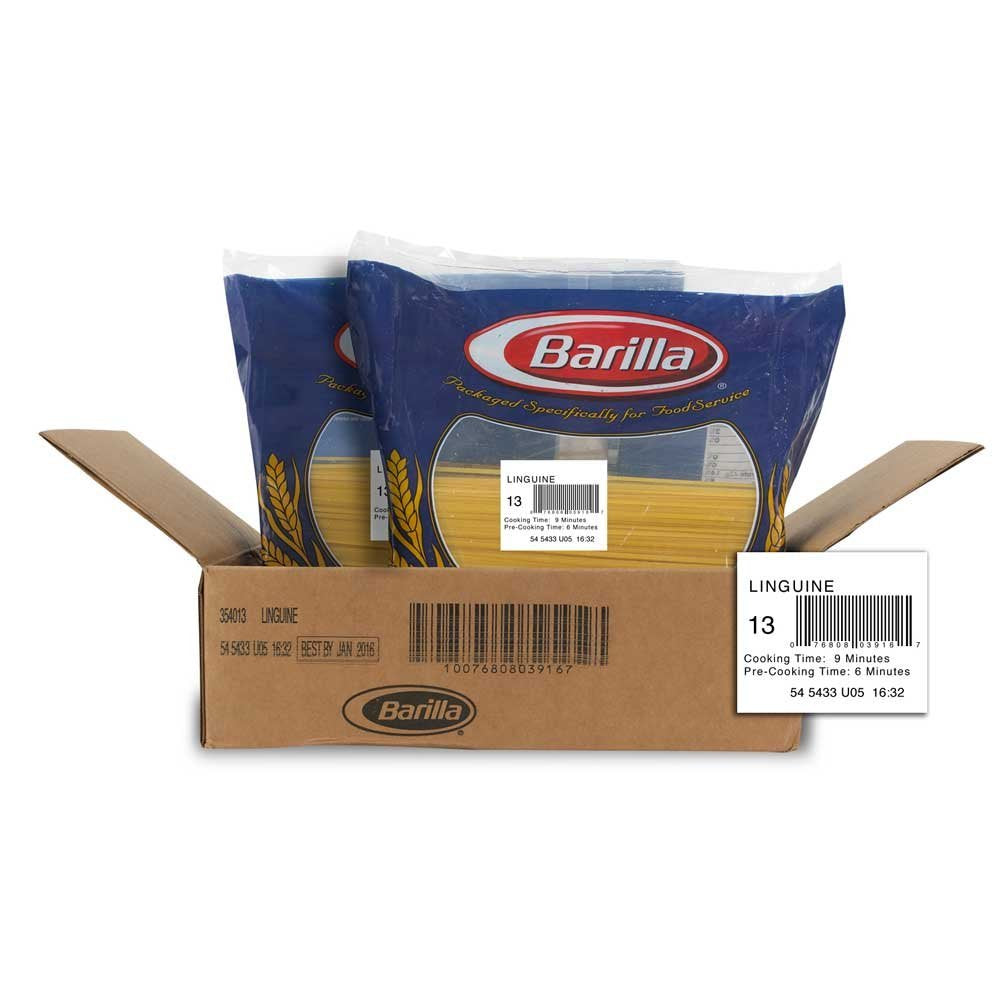 Barilla Semolina Linguine Pasta 2 Pack - 10 Lbs Each
