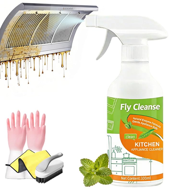 Fly Cleanse FlyCleanse Spray, FlyCleanse Kitchen Cleaner, Electrolyzed Ion Kitchen Cleaner Spray, Natural Enzyme Formula Liquid Cleaner for Household