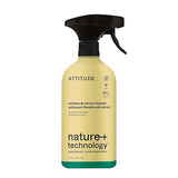 ATTITUDE Window & Mirror Cleaner Spray, Plant-Based Ingredients, EWG Verified, Streak Free, Removes Fingerprints, Dust and Dirt, Lavender & Rosemary