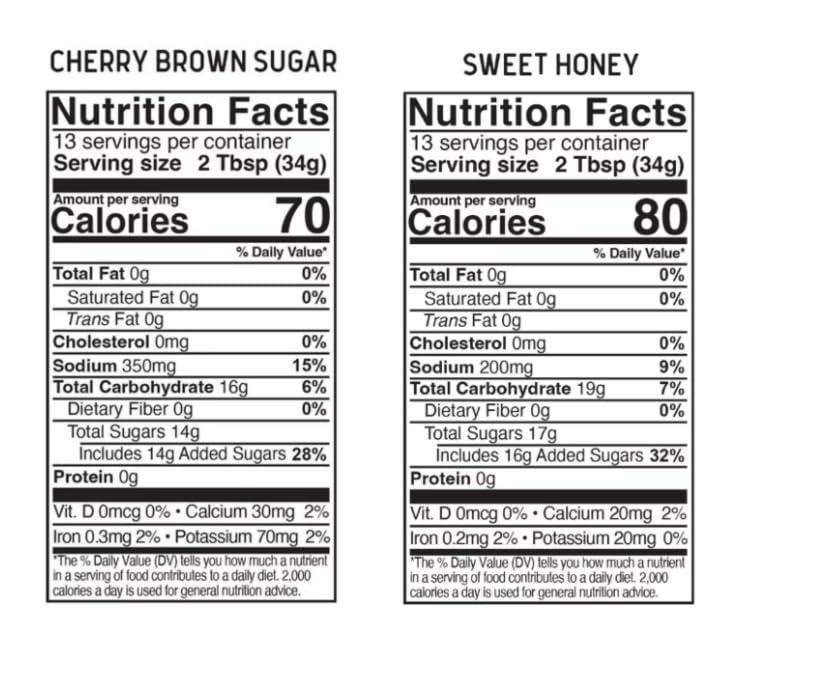 Kinder's BBQ Sauce, Cherry Brown Sugar & Sweet Honey - 2 Bottles.
