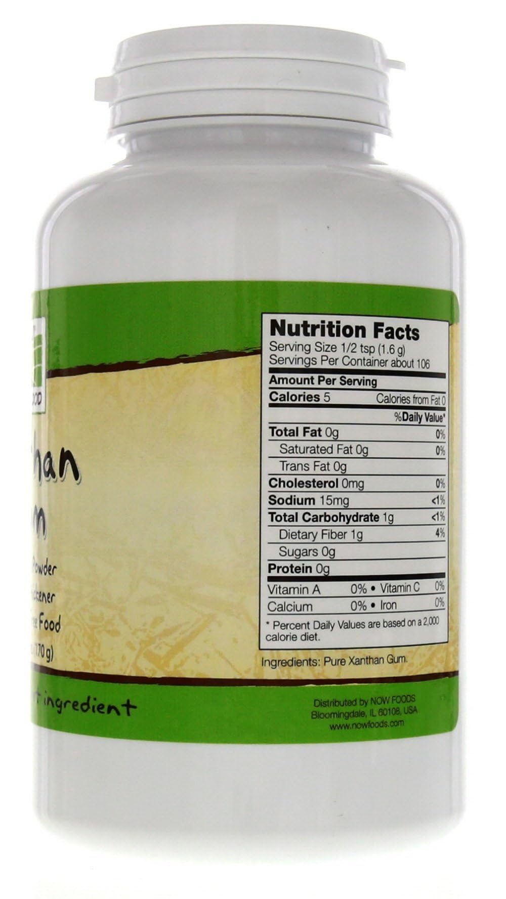 NOW Foods Xanthan Gum, 6 Ounce Bottle (Pack of 2)