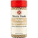 Mecca Foods Premium Whole White Peppercorns 5 oz - Gourmet White Pepper for Cooking, Seasoning & Marinades - Fresh Aroma in PET Jar