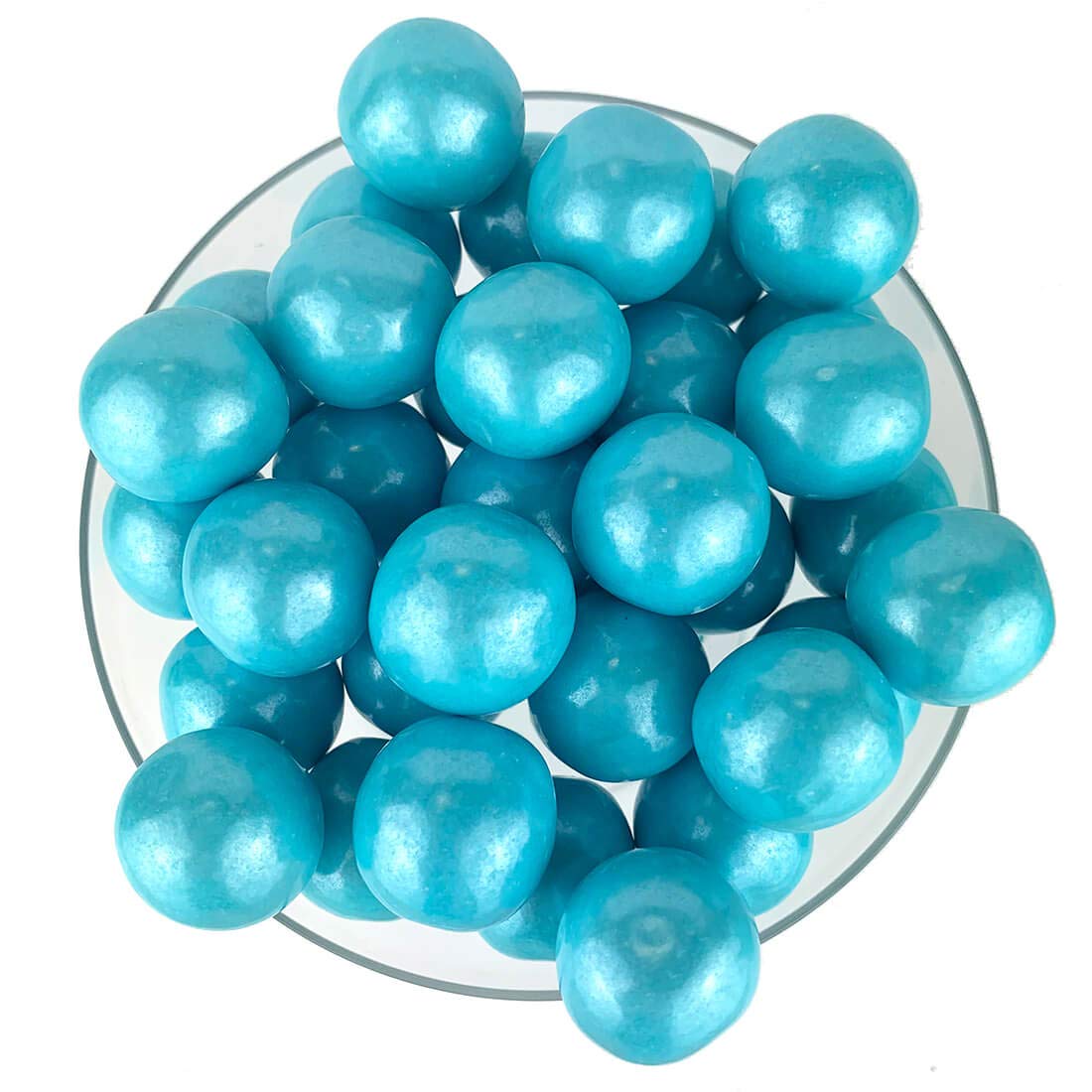 Color It Candy Shimmer Powder Blue 1 inch Gumballs 2 Lb Bag - Perfect For Table Centerpieces, Weddings, Birthdays, Candy Buffets, & Party Favors.