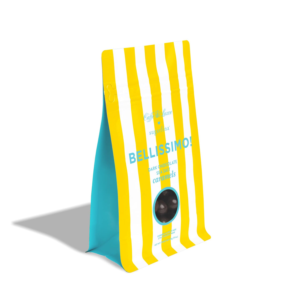 Caffe Luxxe x Sugarfina Dark Chocolate Sea Salt Caramels Candy Bag