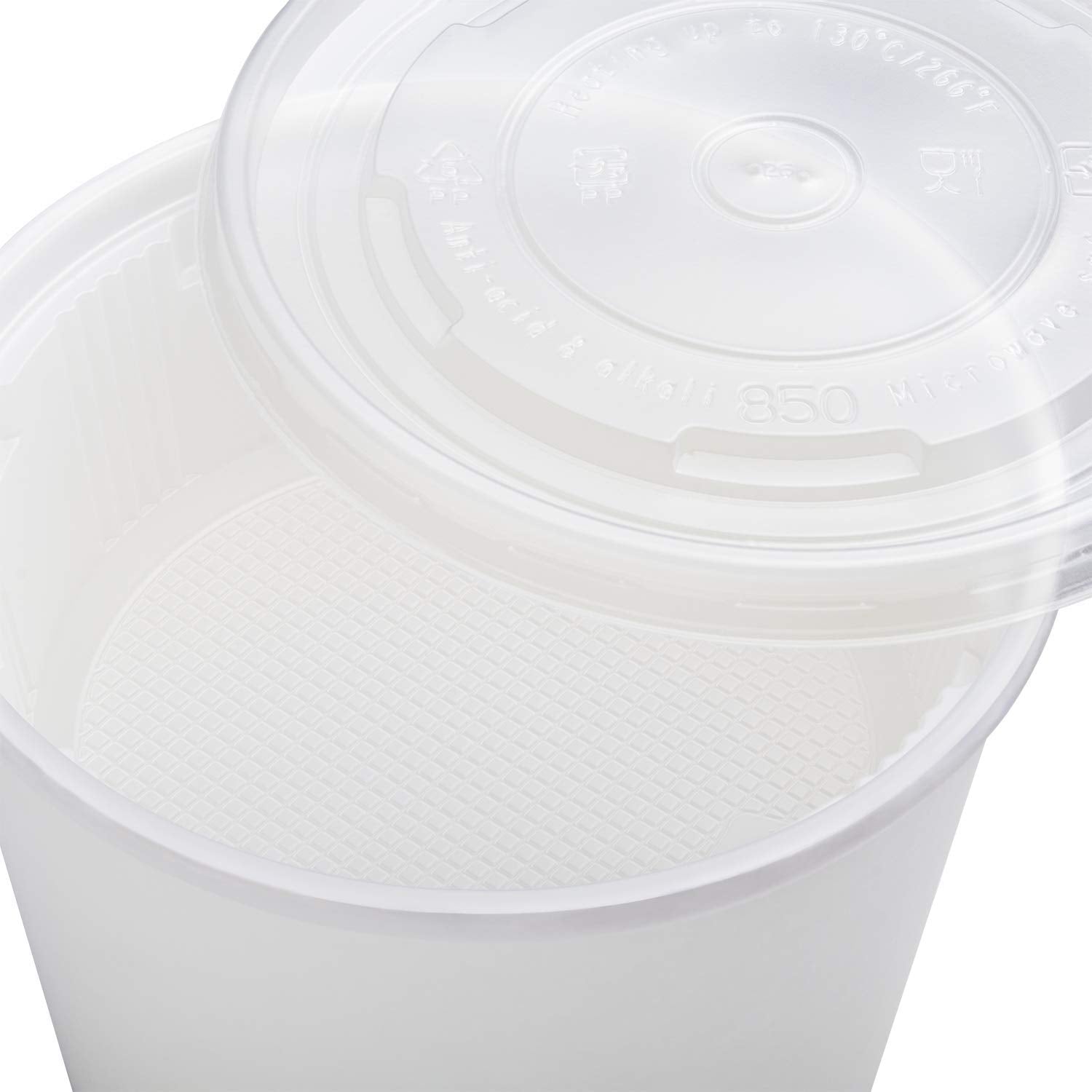 Karat 16oz PP Plastic Insert for 24-32oz Paper Food Container - 600 ct