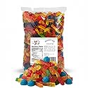 Gummy Candy Mix | 5 Pound Variety Pack | Gummy Bears, Worms,Blue and Red Raspberries | Assorted Fruit Flavors for Parties, Goodie Bags, Buffets