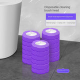 KAHIOE 54 Counts Toilet Brush Disposable Refills, Cleaning Bowl Wand Bathroom Cleaner Refill Heads(54pcs Different Fragrance Refills)