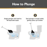 Korky BeehiveMAX Heavy Duty Toilet Plunger - Seals All Bowl Shapes - Powerful Clog Removal
