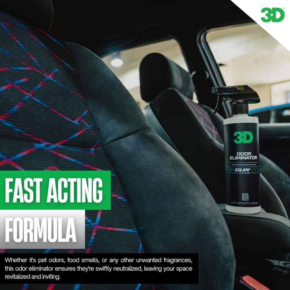 3D Odor Eliminator, GLW Series | Ultra Powerful Air Freshener | Long Lasting Odor Relief | Neutralizes Unwanted Smells | Fresh Scent | DIY Car