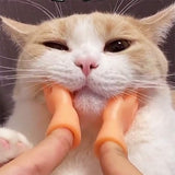 Aomomy Cat Cute Mini Hands Touch Cheek Brushes Finger Toys 1 pairs of fingers