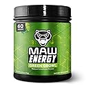 MAW Energy - Energy Drink for Gamers - Simple Powder Mix that Tastes Great - No Sugar - 60 Serving Jar (Green Growl))