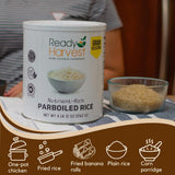 Ready Harvest Emergency Food - Parboiled White Rice | Survival Food | Pantry Staples | #10 Can | 30-Year Shelf Life | 4 lbs | Cans Filled to the Top