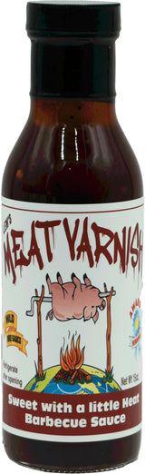 Lem’s Meat Varnish Mild BBQ Sauce - Sweet BBQ Sauce for Meat, Chicken, and More - Gluten Free - Best for Grilling, Smoking & Marinating - 12 oz Bottle