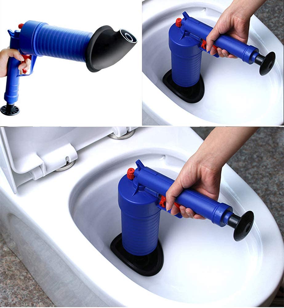 Hrpa Toilet Plunger,Air Power Drain Blaster,Pressure Pump Cleaner,High Pressure Plunger Opener Cleaner Pump for Bath