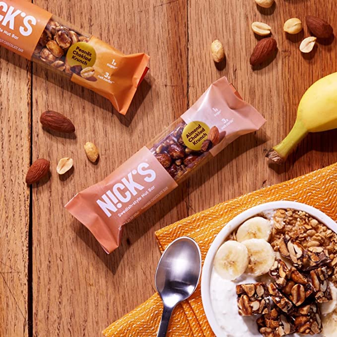 NICK'S Peanot Choklad Krunch Nut Bar 5-pack