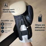 RevoMitt Sports Gear Cleaning Mitts - Pre-Moistened Mitts to Clean and Deodorize Shoes, Yoga Mats, Boxing Gloves, Cleats, Helmets, & More - 20 Count