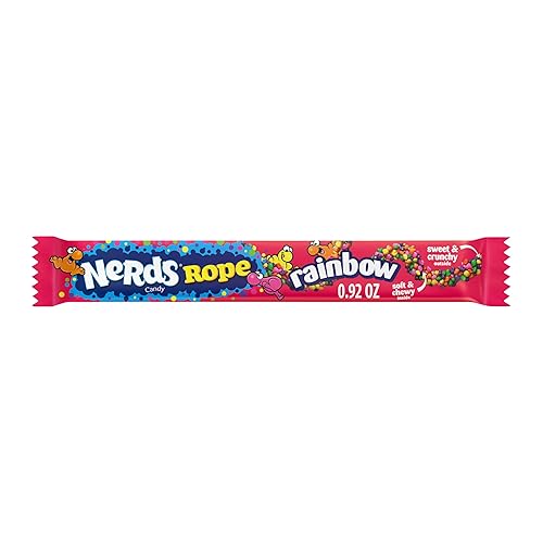 Nerds, Rope, Candy, Rainbow, Crunchy and Gummy, 0.9 Ounce
