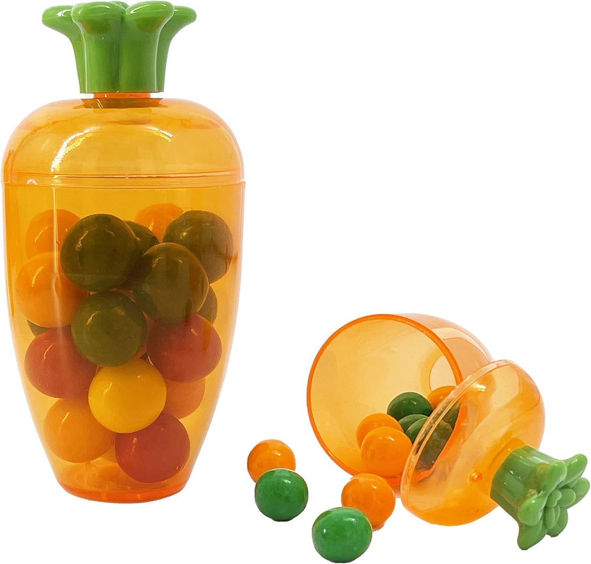The Dreidel Company Fillable Easter Carrots Containers, Bright Orange Plastic Carrot, Perfect for Easter Hunt, Surprise 5.5" Inch Carrots (144-Pack)