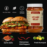 Muoi chu hai - Chu Hai Spicy Salt Dipping Sauce - Vietnamese Tay Ninh Chili Salt Paste - Gourmet Fruit & BBQ Dip (350gr, Super Spicy)