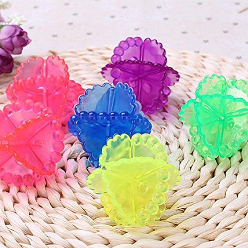 4Pcs Reusable Dryer Laundry Balls Anti Clothes Winding Tumble Laundry Washing Soften Fabric Cleaning Balls Washing Machine Hair Ball,Saving Drying