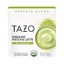 TAZO Organic Classic Matcha Latte, Barista Blend Matcha Powder, 10 Servings, Café?Quality Matcha, Lightly Sweetened with Organic Sugar, Easy to Make