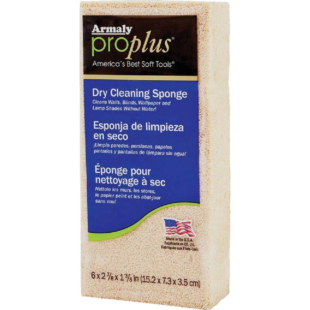 Acme Sponge & Chamois 52200 Dry Cleaning Sponge, Cellular Foam, 6" X 2-7/8" X 1-3/8"