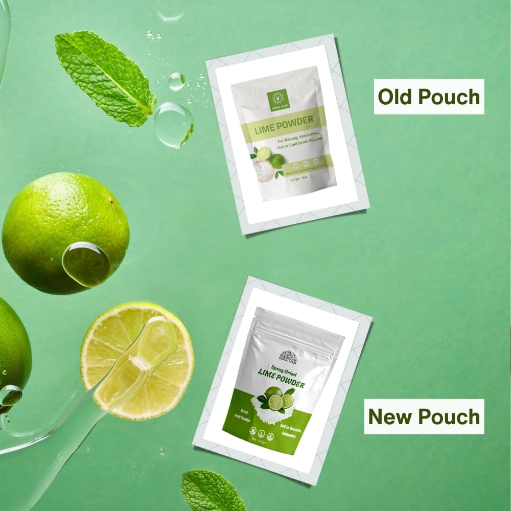 Lime Juice Powder 227g | Dried Lime Powder -Drink | Perfect for Baking, Smoothies, Hot or Cold Drink