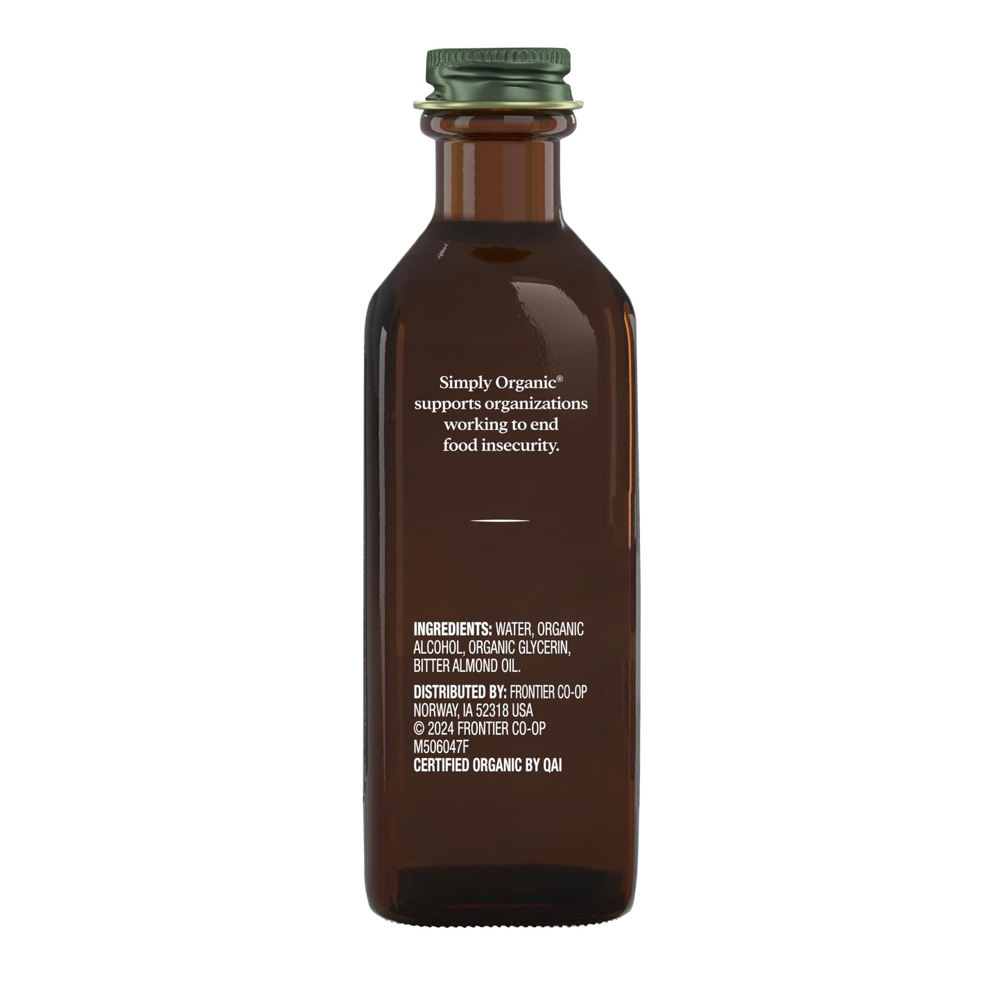 Simply Organic Almond Extract, 4 Ounce Glass Jar, Warm Sugar-free Vegan Flavor for Desserts, Coffee and Smoothies