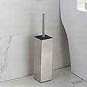 BGL Toilet Brush Holder Freestanding,Brushed Nickel,304 Stainless Steel,SUS304 Toilet Bowl Brush and Holder for Bathroom - Space Saving,Sturdy,Deep