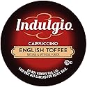 Indulgio Cappuccino, English Toffee, 12-Count Single Serve Cup for Keurig K-Cup Brewers