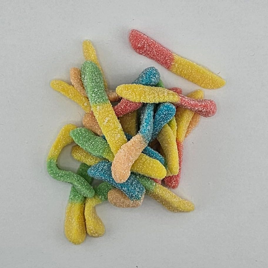 MiMa MiMa Assorted Sour Gummy Candy - Tangy, Chewy SOUR Candy in Fun Shapes - Holiday Candy for Christmas Gifts & Stocking Stuffers - Sour Neon Worms