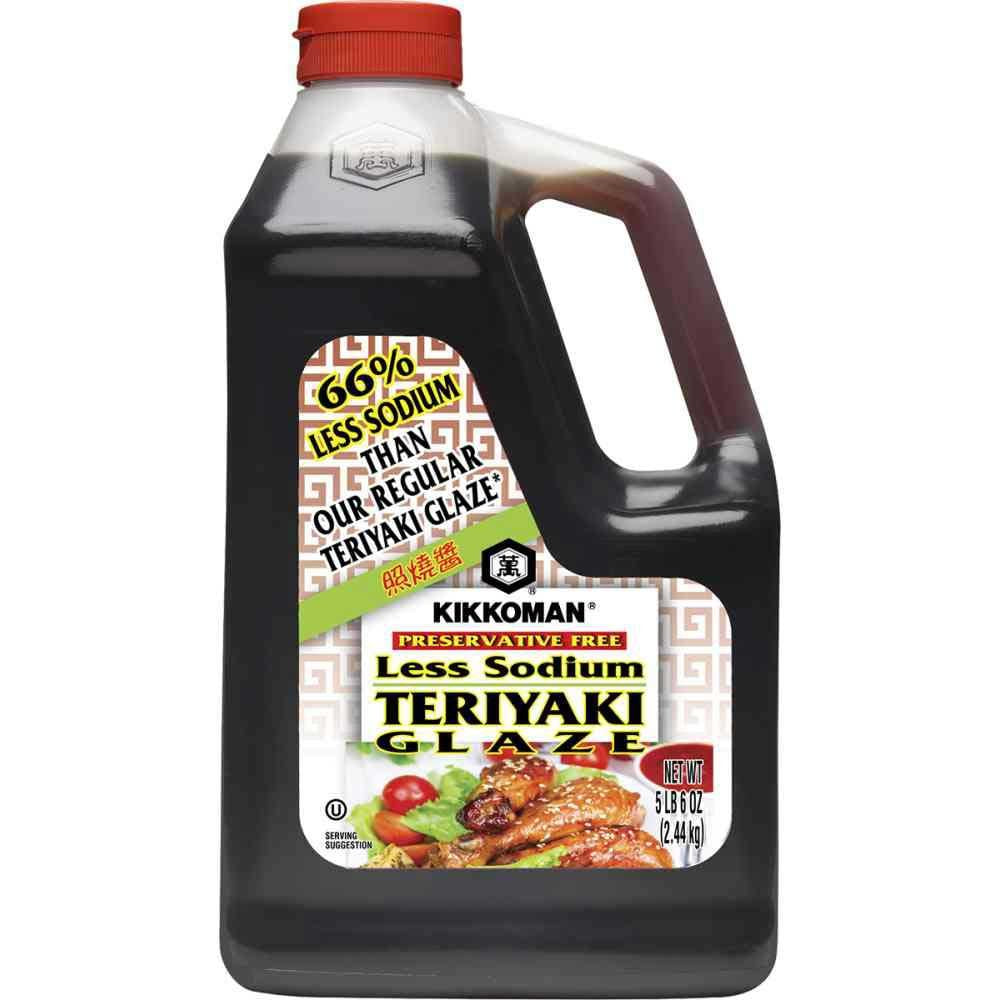 Kikkoman Less Sodium Preservative Free Teriyaki Glaze, 5 Pound -- 6 per case.