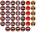 Best of the Best Pods, Variety Pack for Keurig K Cup Brewers, - Strong and Regular Coffee Lovers, Great Gift - 5 Cups of Each, High Caffeine Coffee