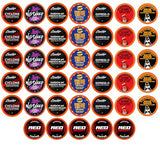 Best of the Best Pods, Variety Pack for Keurig K Cup Brewers, - Strong and Regular Coffee Lovers, Great Gift - 5 Cups of Each, High Caffeine Coffee