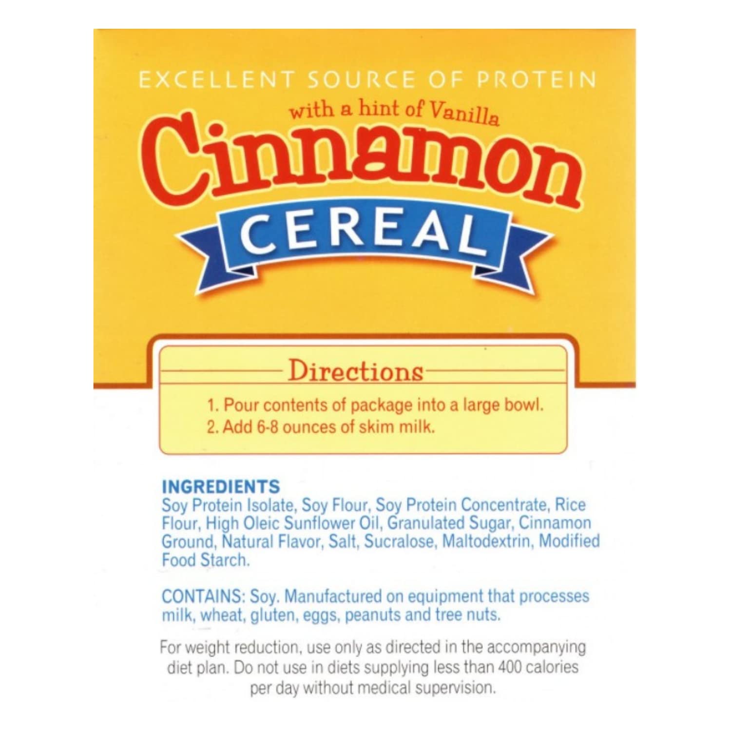 FITWISE - High Protein Cereal, 15g Protein, Low Sugar, Ideal Protein Compatible, 7 Servings Per Box (Cinnamon Vanilla)