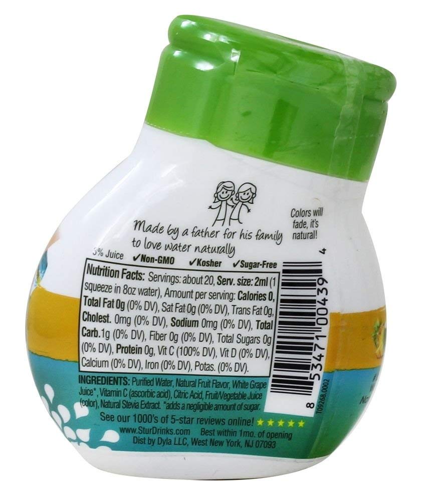 Stur Coconut Pineapple Liquid Water Enhancer, 1.1 Fluid Ounce -- 6 per case.