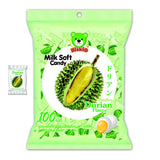 Biskio Brand, Milk Soft Candy Durian Flavor 100 tablet, Size 380g
